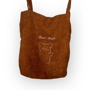 Kawaii Brown Tote Bag